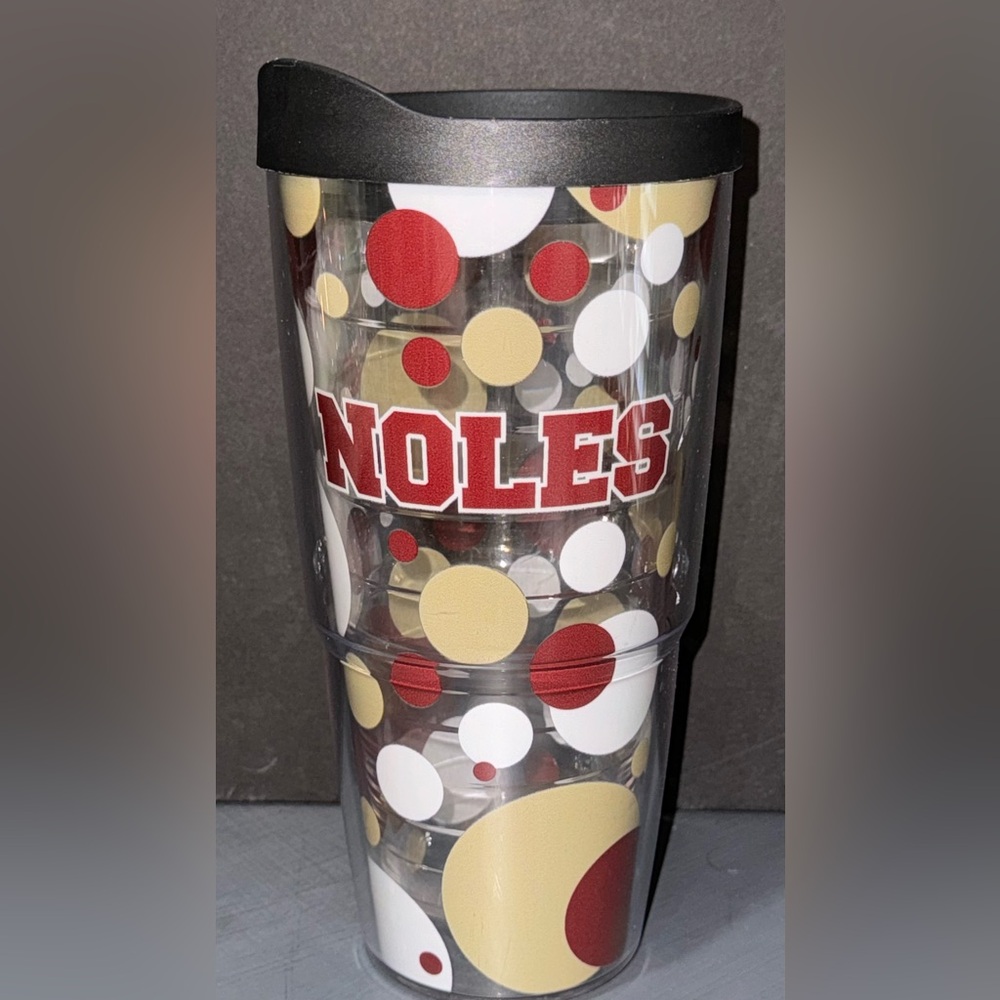FLORIDA STATE SEMINOLES Tervis Tumbler 24 oz w Lid Made In U.S.A. NOLES